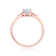 Gin and Grace 10K Rose Gold Natural Ethiopian Opal Ring with Real Diamonds
