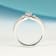 Gin & Grace 18K White Gold Aquamarine & Diamond Ring (I1)