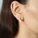 Gin & Grace 10K Yellow Gold Real Diamond(I1) Stud Earring with
Natural Opal