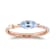 Gin and Grace 14K Rose Gold Aquamarine Ring with Diamonds