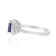 Gin & Grace 14k White Gold Tanzanite with Diamond Ring