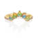 Gin & Grace 18K Yellow Gold Real Diamond Ring (I1) with Natural Opal