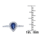 Gin & Grace 18K White Gold Diamond Ring with Blue Sapphire