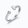 Gin & Grace 18K White Gold Natural White Diamond Ring