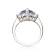 Gin & Grace 14k White Gold Genuine Tanzanite With Natural Diamond
(I1) Statement Ring