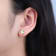 Gin & Grace 10K Yellow Gold Genuine Peridot and Real Diamond (I1) Earring