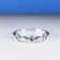 Gin & Grace 18K White Gold Real Diamond Ring (I1) with Natural Blue Sapphire