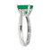 Gin & Grace 14K White Gold Emerald & Diamond Ring