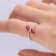 Gin & Grace 10K Yellow Gold Real Diamond Anniversary Eternity Ring
(I1) with Genuine Ruby