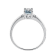 Gin & Grace 925 Sterling Silver Aquamarine with Diamond (I1) Ring