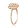 Gin & Grace 10K Rose Gold Morganite and Diamond Ring
