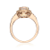 Gin & Grace 14K Rose Gold Morganite and Diamond Ring