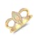Gin & Grace 10K Yellow Gold Real Diamond Ring (I1) with Natural Opal