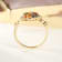 Gin & Grace 14K Yellow Gold Real Diamond Ring (I1) with Natural
Multi Sapphire