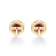 Gin & Grace 14K Yellow Gold Stud Earring with Genuine Ruby