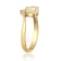 Gin & Grace 10K Yellow Gold Real Diamond Anniversary Ring (I1) with
Natural Ethiopian Opal