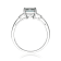 Gin & Grace 10K White Gold Blue Aquamarine Ring with Diamond