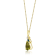 Gin and Grace 10K Yellow Gold Peridot Pendant with Diamonds