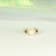Gin & Grace 14K Yellow Gold Natural Australian Opal, Blue Sapphire
with Real Diamond Ring