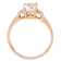 Gin & Grace 10K Rose Gold Genuine Morganite With Real Diamond (I1)
Statement Ring