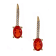 Gin & Grace 14K Yellow Gold Real Diamond(I1) Drop Style Earring with
Natural Fire Opal