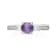 Gin & Grace Platinum 950 Diamond Ring with Purple Sapphire