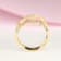 Gin & Grace 14K Yellow Gold Real Natural Diamond Ring (I1)