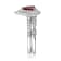Gin & Grace 14K White Gold Natural Ruby With Real Diamond (I1) Ring