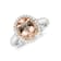 Gin & Grace 14k Two Tone Gold Morganite and Diamond Ring
