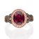Gin Grace 14K Rose Gold Real Diamond Ring (I1) with Raspberry color
Natural Rhodolite Garnet