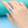 Gin and Grace 18K White Gold Natural Zambian Emerald & Tanzanite
Ring with Real Diamonds