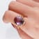Gin & Grace 14K Yellow Gold Real Diamond Ring (I1) with Genuine Amethyst
