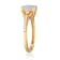 Gin & Grace 10K Yellow Gold Real Diamond Anniversary Ring (I1) with
Natural Australian Opal