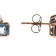 Gin & Grace 14K Rose Gold Aquamarine Diamond (I1) Stud Earring