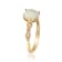 Gin & Grace 14K Yellow Gold White Natural Ethiopian Opal Diamond
(I1) Ring