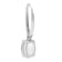 Gin & Grace 14K White Gold Aquamarine Leverback Drop Earring with Diamond