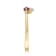 Gin and Grace 14K Yellow Gold Natural Ruby Ring with Real Diamonds