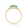 Gin and Grace 14K Yellow Gold Zambian Emerald Ring with Diamonds
