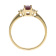 Gin & Grace 10K Yellow Gold Ruby and Diamond Ring