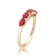 Gin & Grace 10K Yellow Gold Natural Ruby Engagment Ring