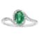 Gin & Grace 14K White Gold Emerald & Diamond Ring
