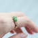 Gin & Grace 10K Yellow Gold Natural Zambian Emerald Ring with Real Diamonds