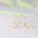 Gin & Grace 14K Yellow Gold Real Diamond(I1) LeverBack Drop Earring
with Natural Australian Opal