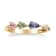 Gin & Grace 14K Yellow Gold Real Diamond Ring (I1) with Natural
Multi Sapphire