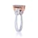 Gin & Grace 14K Two Tone Gold Morganite with Diamond Ring
