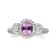 Gin & Grace 14K White Gold Diamond Ring with Pink Sapphire