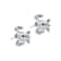 Sterling Silver Sea Turtle Stud Earrings.