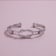 Sterling Silver Knot Cuff Bracelet.