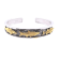 Sterling Silver Triple Catch Cuff Bracelet