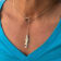 Sterling Silver Lariat Style Snook Necklace